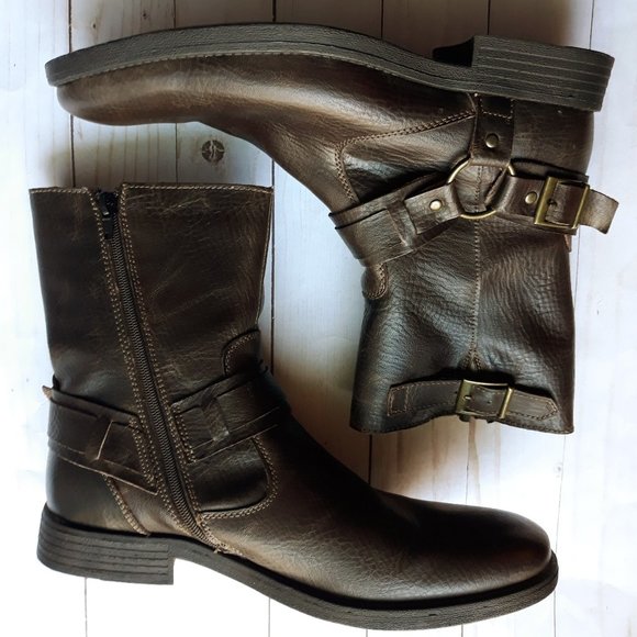 Robert Wayne Other - Robert Wayne Brown Leather Calf Ankle Boots 9.5D